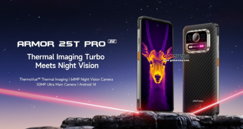 Ulefone Armor 25T Pro 三防智能手机配备热像仪和 6,500 mAh 电池