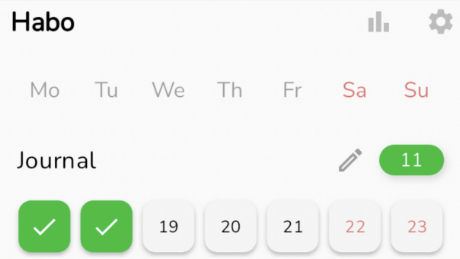Habo是一款简单的习惯追踪应用程序